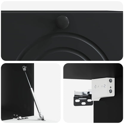 Wall-Mounted TV Cabinet Black 59.5 x 41 x 30 cm Engineered Wood