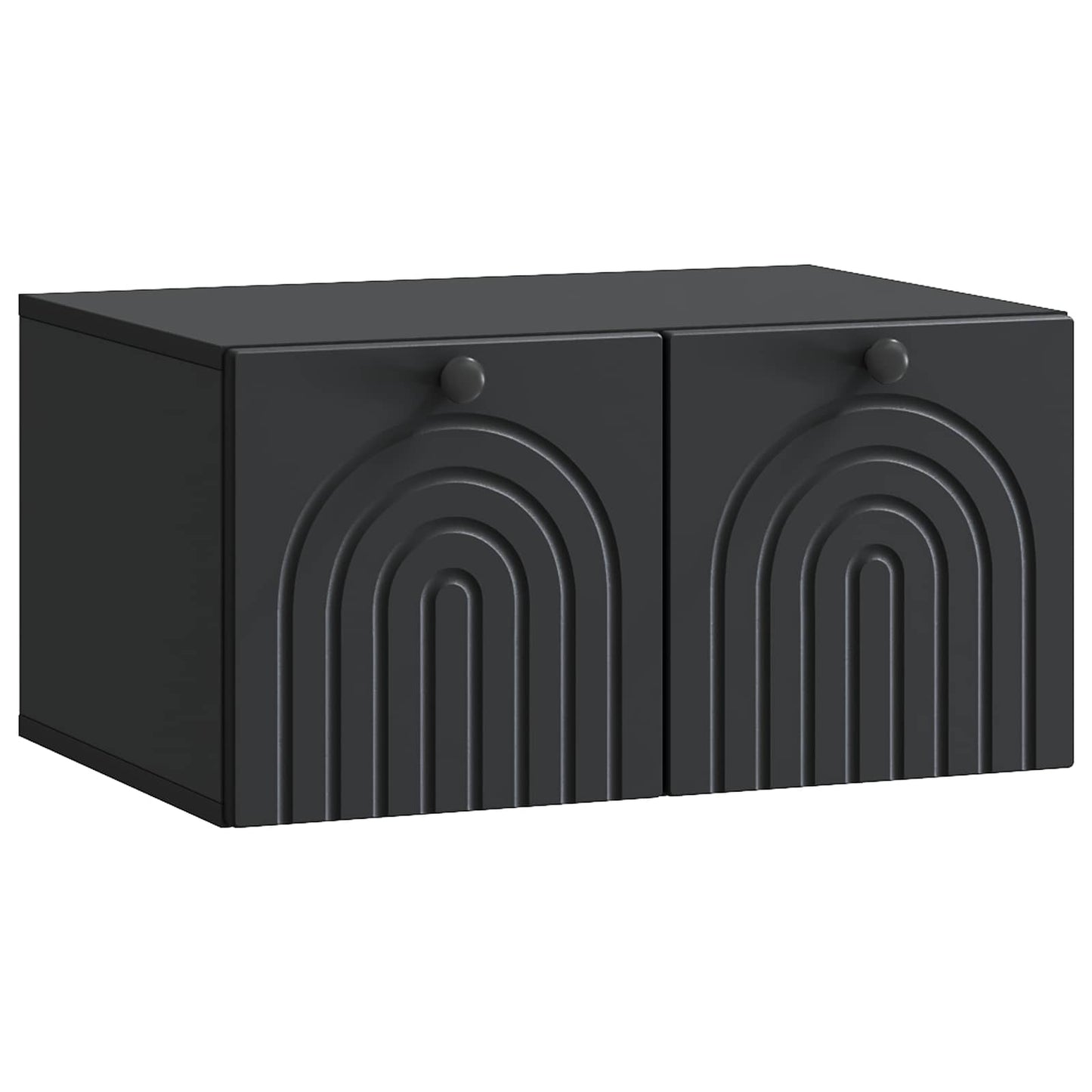 Wall-Mounted TV Cabinet Black 59.5 x 41 x 30 cm Engineered Wood