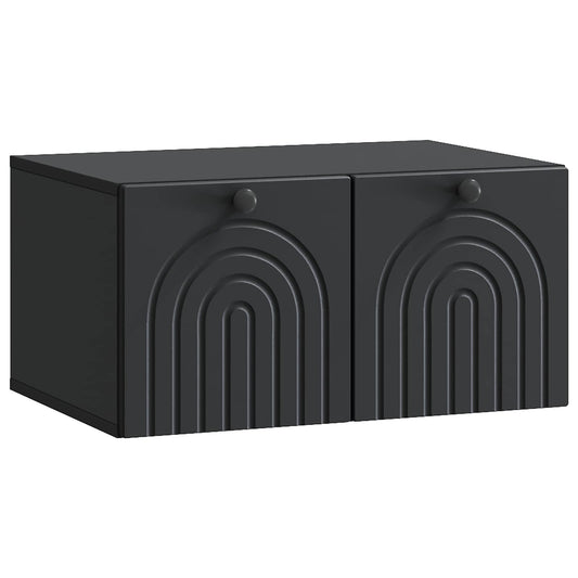 Wall-Mounted TV Cabinet Black 59.5 x 41 x 30 cm Engineered Wood