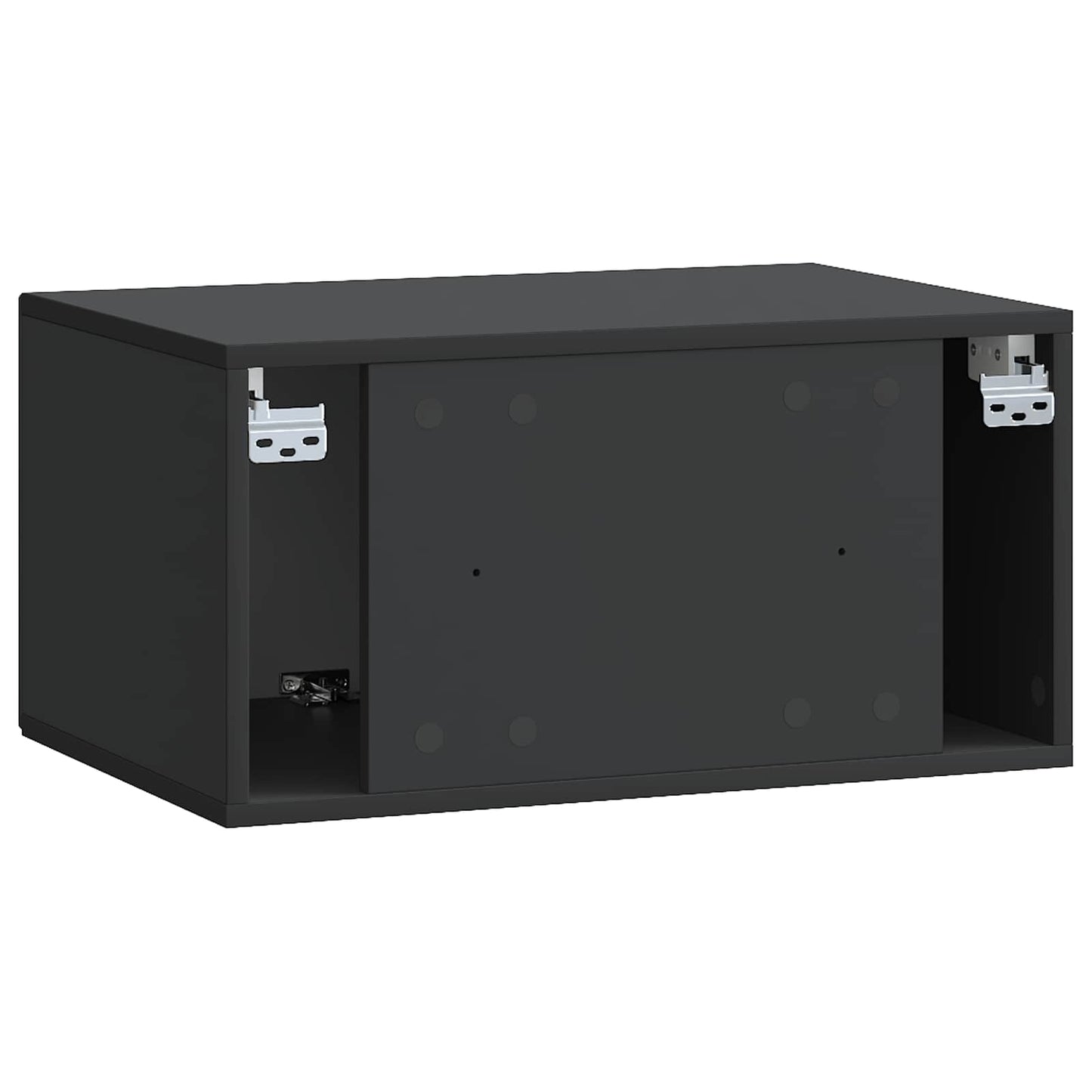 Wall-Mounted TV Cabinet Black 59.5 x 41 x 30 cm Engineered Wood