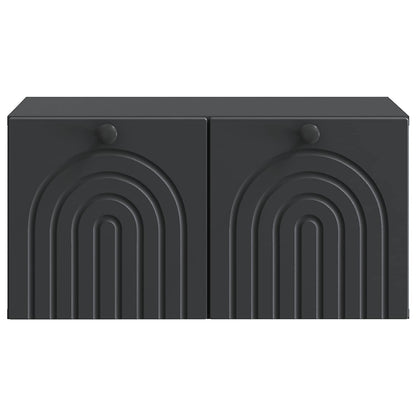 Wall-Mounted TV Cabinet Black 59.5 x 41 x 30 cm Engineered Wood