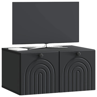 Wall-Mounted TV Cabinet Black 59.5 x 41 x 30 cm Engineered Wood