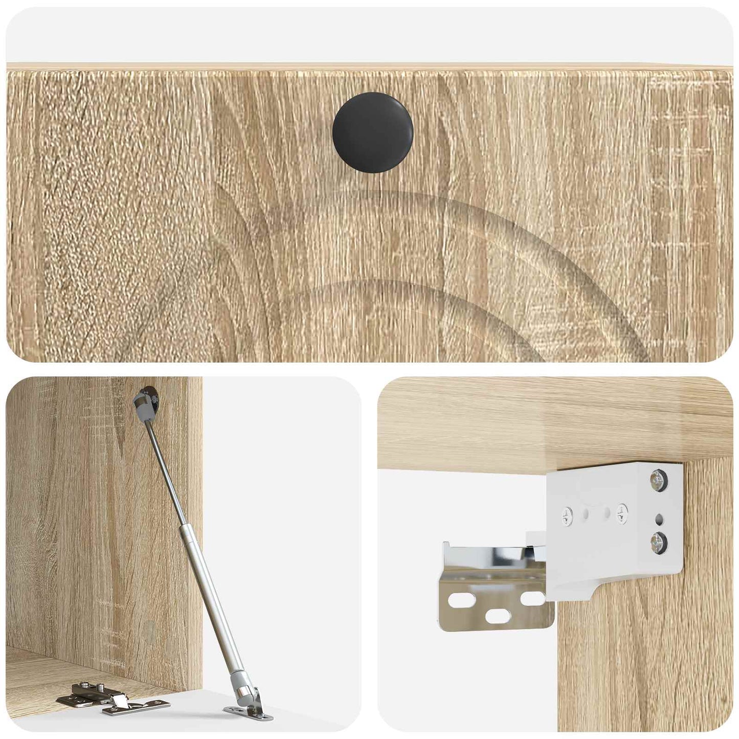 Wall-Mounted TV Cabinet Sonoma Oak 59.5 x 41 x 30 cm