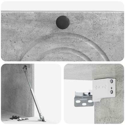 Wall-Mounted TV Cabinet Concrete Grey 59.5 x 41 x 30 cm