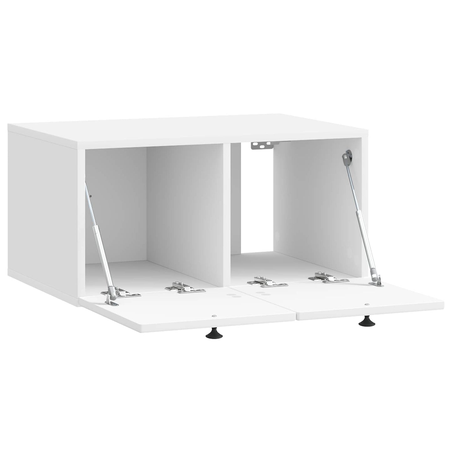 Wall-Mounted TV Cabinet High Gloss White 59.5 x 41 x 30 cm