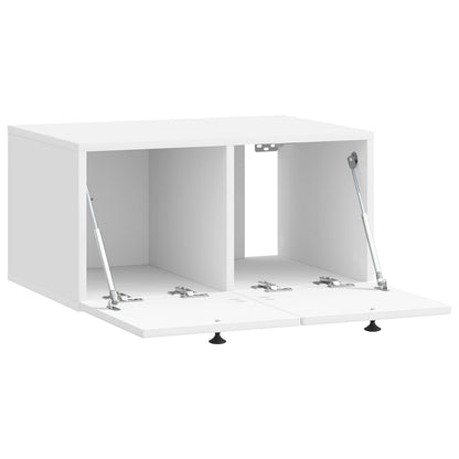 Wall-Mounted TV Cabinet High Gloss White 59.5 x 41 x 30 cm