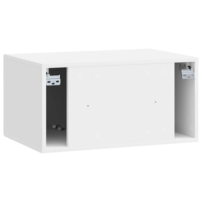 Wall-Mounted TV Cabinet High Gloss White 59.5 x 41 x 30 cm