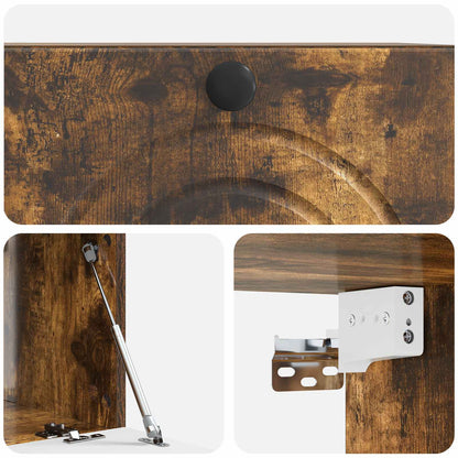 Wall-Mounted TV Cabinet Smoked Oak 59.5 x 41 x 30 cm