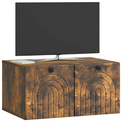 Wall-Mounted TV Cabinet Smoked Oak 59.5 x 41 x 30 cm