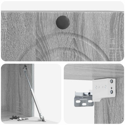 Wall-Mounted TV Cabinet Grey Sonoma 59.5 x 41 x 30 cm
