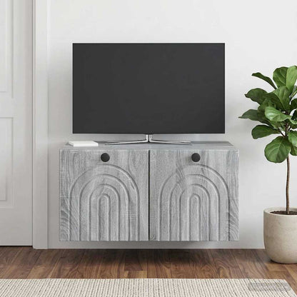 Wall-Mounted TV Cabinet Grey Sonoma 59.5 x 41 x 30 cm