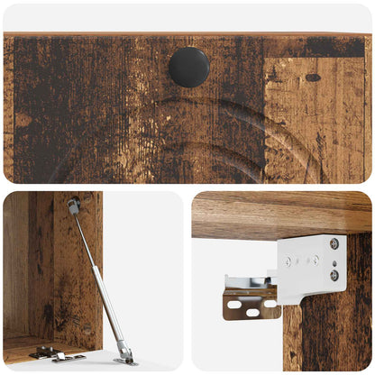 Wall-Mounted TV Cabinet Wall-mounted Old Wood 59.5 x 41 x 30 cm