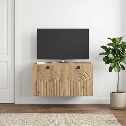 Wall-Mounted TV Cabinet Artisan Oak 59.5 x 41 x 30 cm