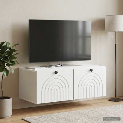 Wall-Mounted TV Cabinet White 78.5 x 41 x 30 cm Engineered Wood