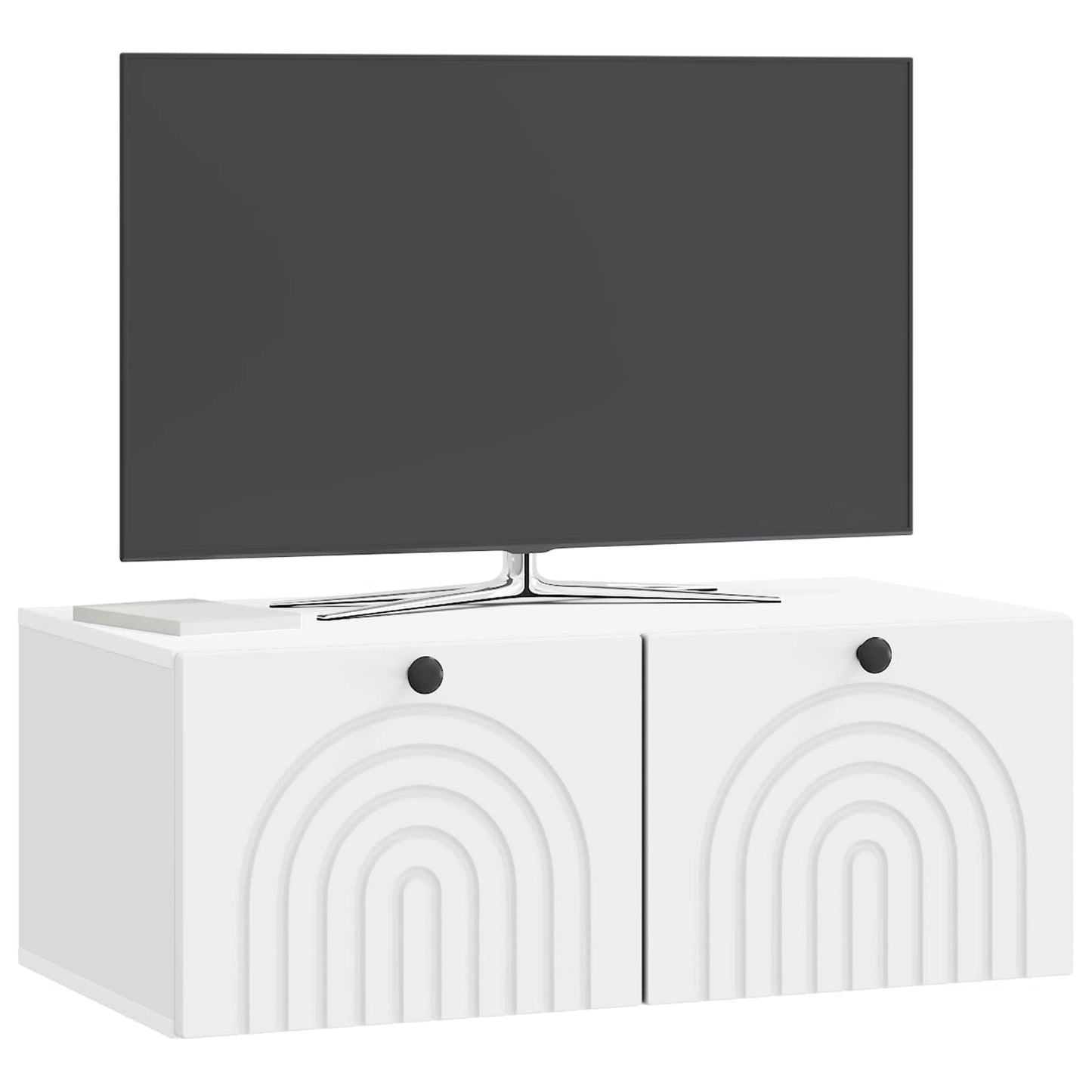 Wall-Mounted TV Cabinet White 78.5 x 41 x 30 cm Engineered Wood