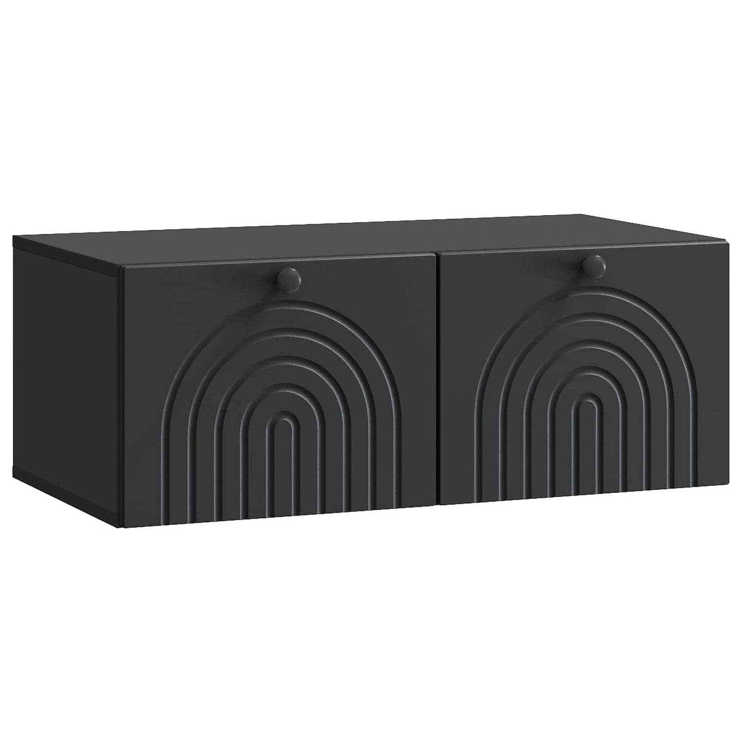 Wall-Mounted TV Cabinet Black 78.5 x 41 x 30 cm Engineered Wood