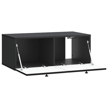 Wall-Mounted TV Cabinet Black 78.5 x 41 x 30 cm Engineered Wood