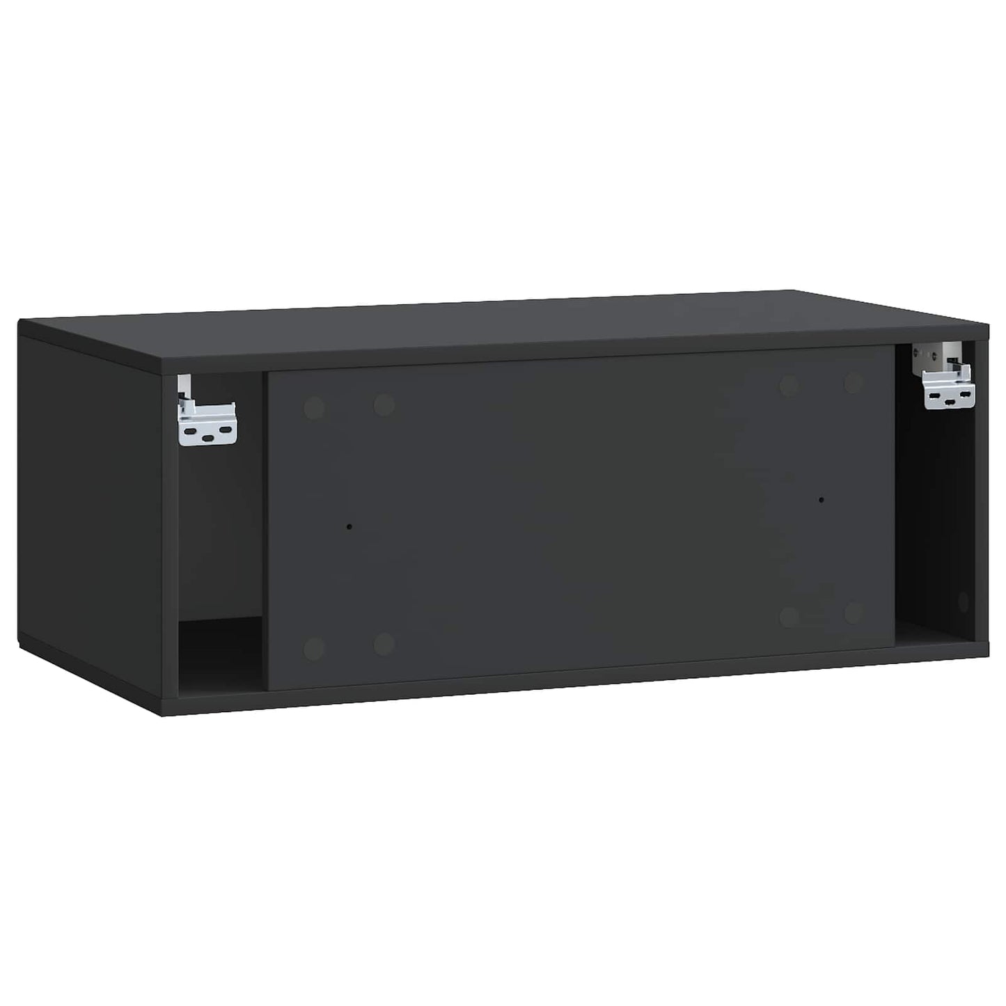 Wall-Mounted TV Cabinet Black 78.5 x 41 x 30 cm Engineered Wood