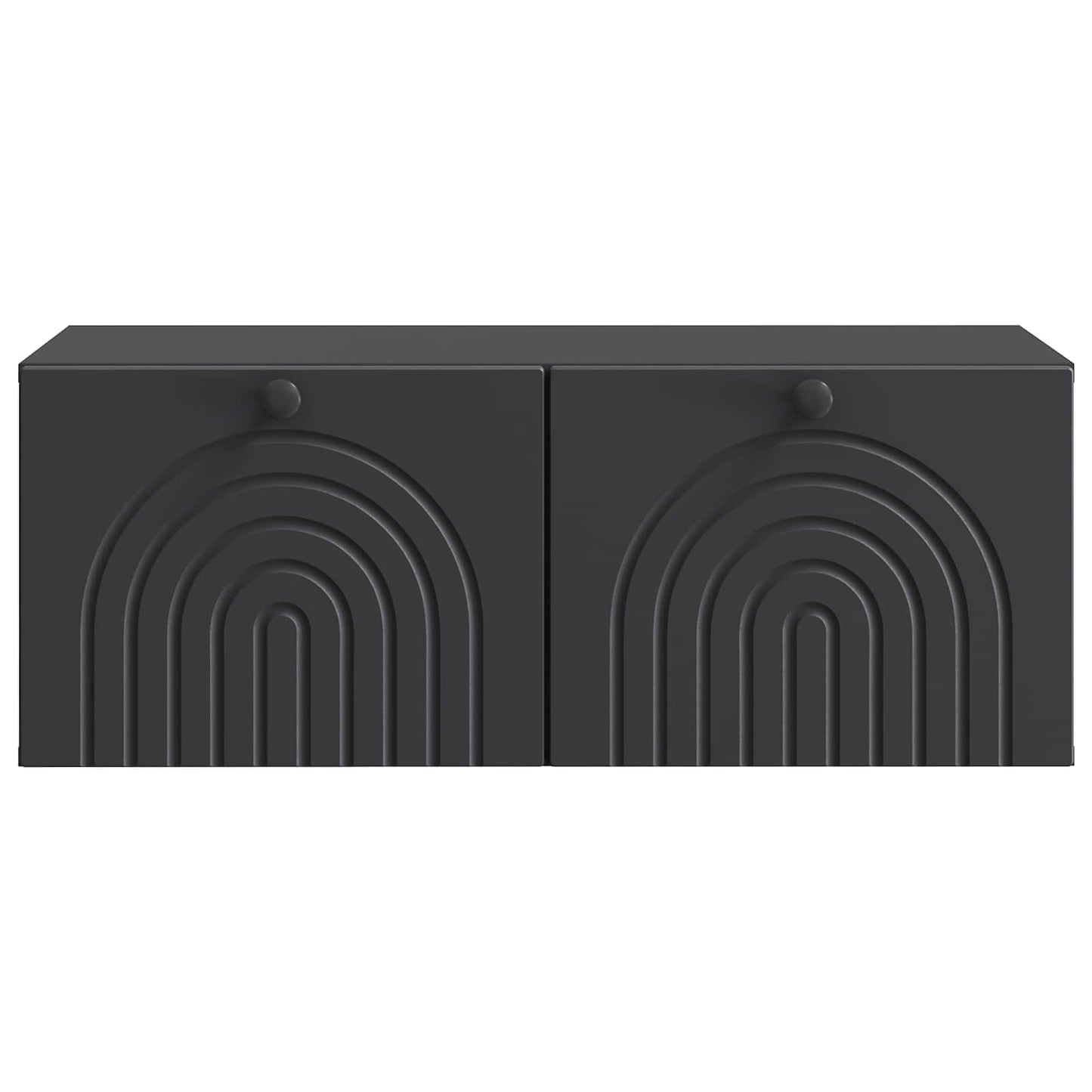 Wall-Mounted TV Cabinet Black 78.5 x 41 x 30 cm Engineered Wood