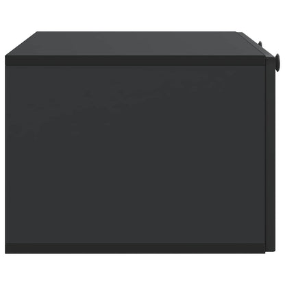Wall-Mounted TV Cabinet Black 78.5 x 41 x 30 cm Engineered Wood