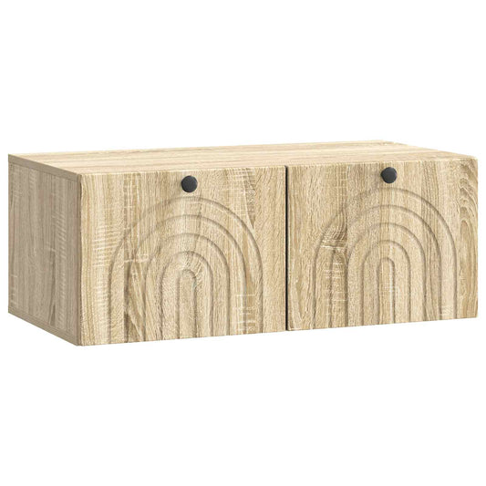 Wall-Mounted TV Cabinet Sonoma Oak 78.5 x 41 x 30 cm