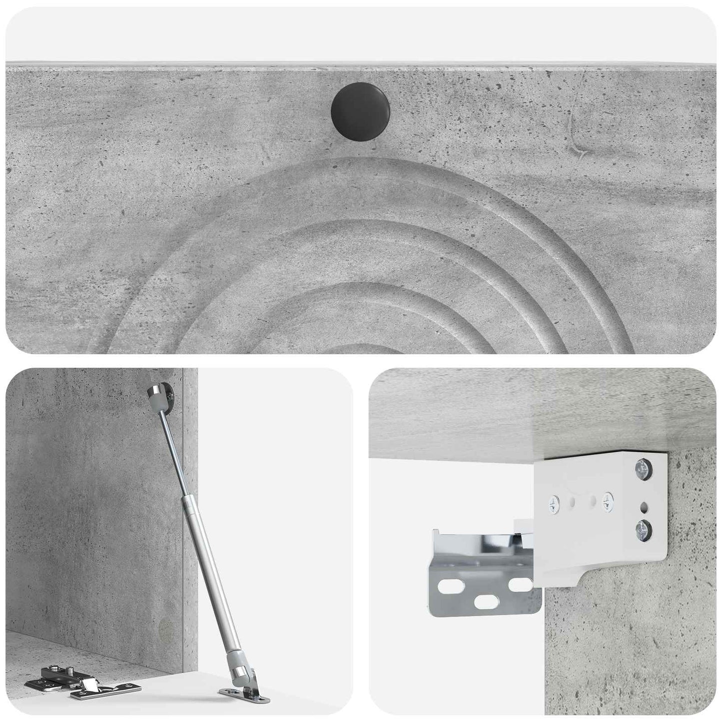 Wall-Mounted TV Cabinet Concrete Grey 78.5 x 41 x 30 cm