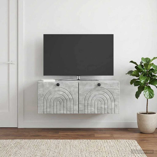 Wall-Mounted TV Cabinet Concrete Grey 78.5 x 41 x 30 cm