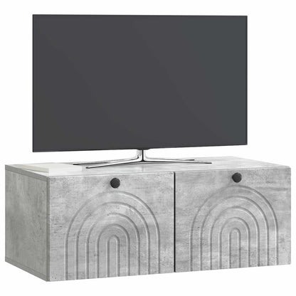 Wall-Mounted TV Cabinet Concrete Grey 78.5 x 41 x 30 cm