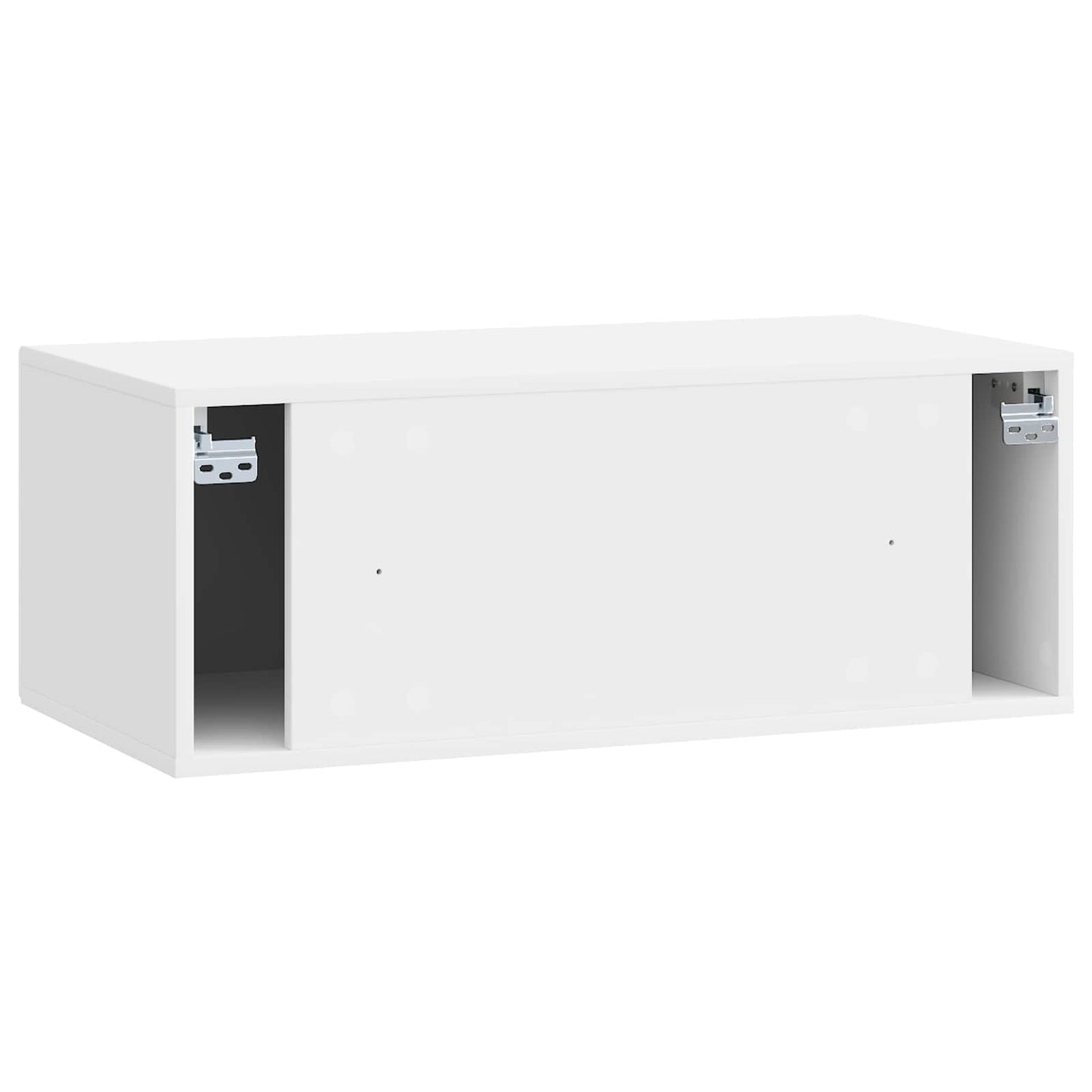Wall-Mounted TV Cabinet High Gloss White 78.5 x 41 x 30 cm
