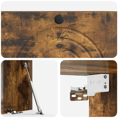 Wall-Mounted TV Cabinet Smoked Oak 78.5 x 41 x 30 cm