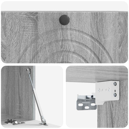 Wall-Mounted TV Cabinet Grey Sonoma 78.5 x 41 x 30 cm