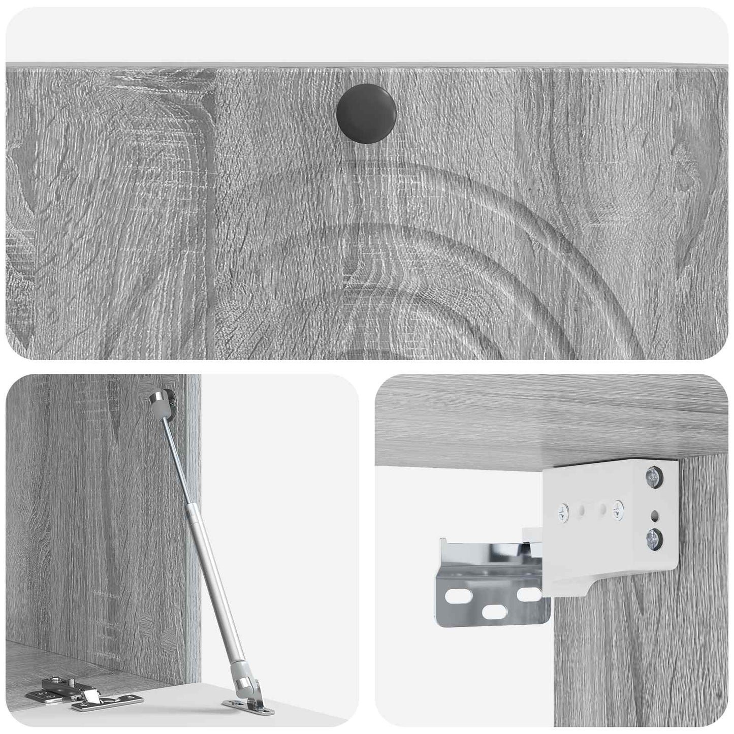 Wall-Mounted TV Cabinet Grey Sonoma 78.5 x 41 x 30 cm