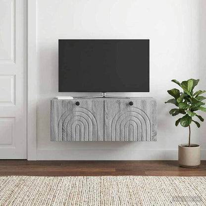 Wall-Mounted TV Cabinet Grey Sonoma 78.5 x 41 x 30 cm