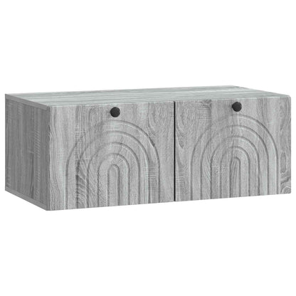 Wall-Mounted TV Cabinet Grey Sonoma 78.5 x 41 x 30 cm