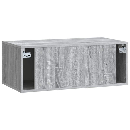 Wall-Mounted TV Cabinet Grey Sonoma 78.5 x 41 x 30 cm