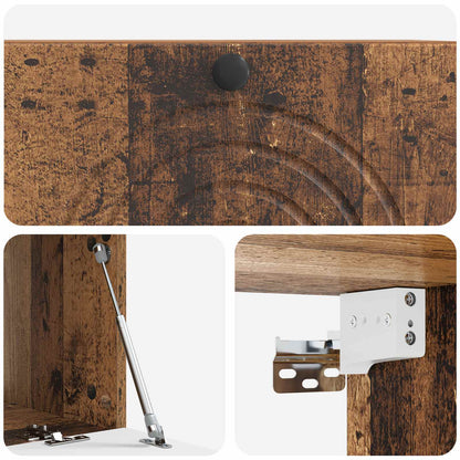 Wall-Mounted TV Cabinet Wall-mounted Old Wood 78.5 x 41 x 30 cm