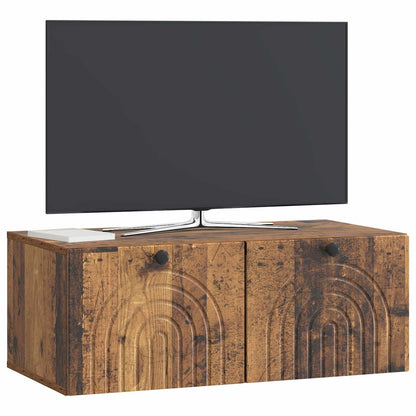 Wall-Mounted TV Cabinet Wall-mounted Old Wood 78.5 x 41 x 30 cm