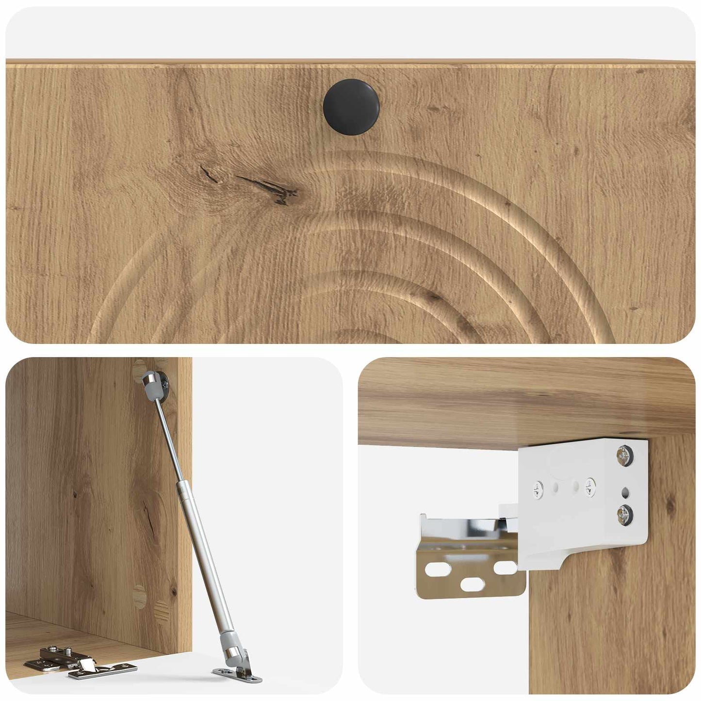 Wall-Mounted TV Cabinet Artisan Oak 78.5 x 41 x 30 cm