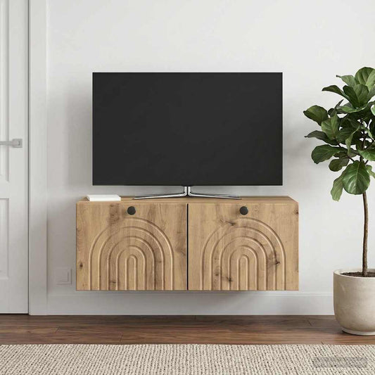 Wall-Mounted TV Cabinet Artisan Oak 78.5 x 41 x 30 cm