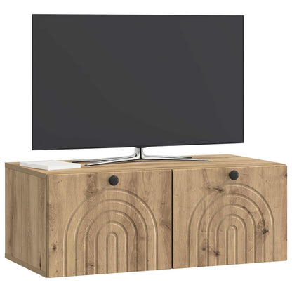Wall-Mounted TV Cabinet Artisan Oak 78.5 x 41 x 30 cm