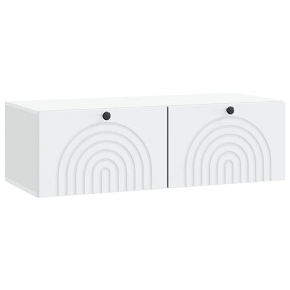 Wall-Mounted TV Cabinet White 99 x 41 x 30 cm Engineered Wood