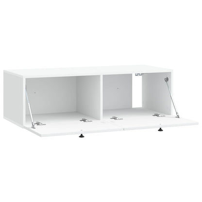 Wall-Mounted TV Cabinet White 99 x 41 x 30 cm Engineered Wood