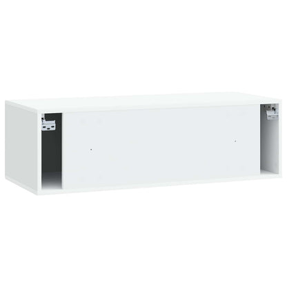 Wall-Mounted TV Cabinet White 99 x 41 x 30 cm Engineered Wood