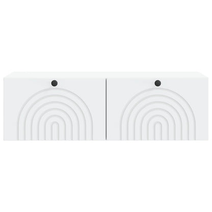 Wall-Mounted TV Cabinet White 99 x 41 x 30 cm Engineered Wood