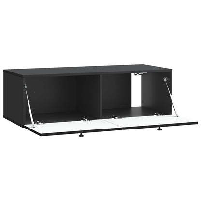 Wall-Mounted TV Cabinet Black 99 x 41 x 30 cm Engineered Wood