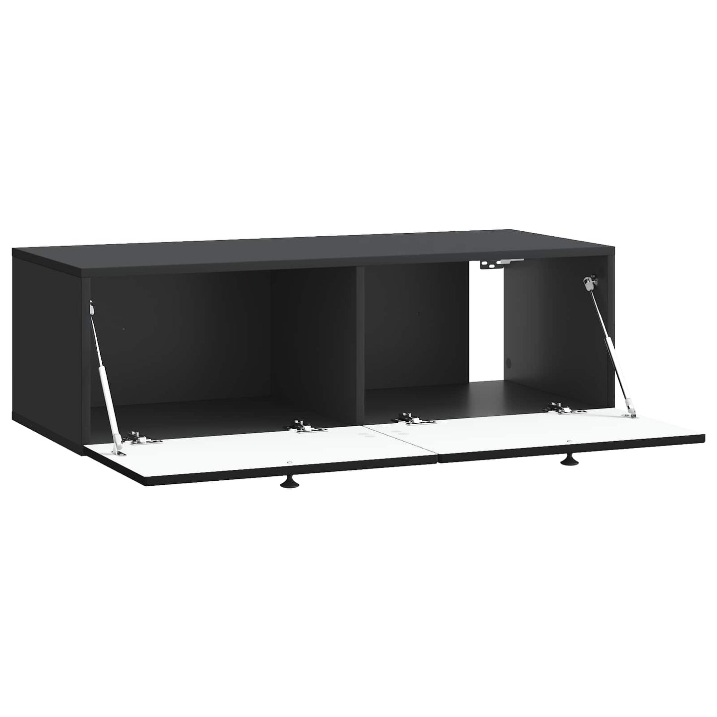 Wall-Mounted TV Cabinet Black 99 x 41 x 30 cm Engineered Wood