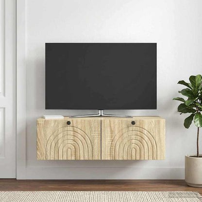 Wall-Mounted TV Cabinet Wall-mounted Sonoma Oak 98 x 41 x 30 cm