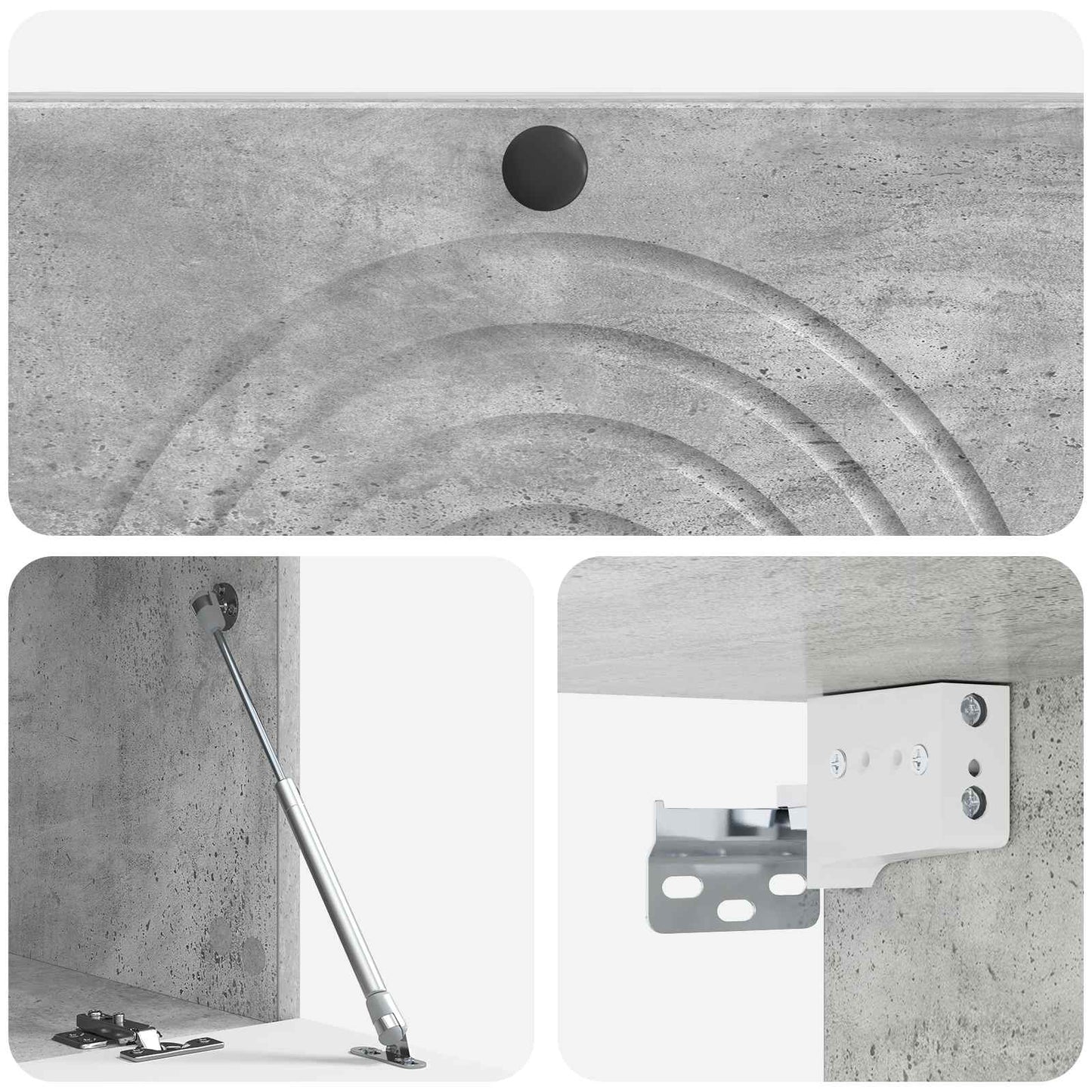 Wall-Mounted TV Cabinet Concrete Grey 99 x 41 x 30 cm