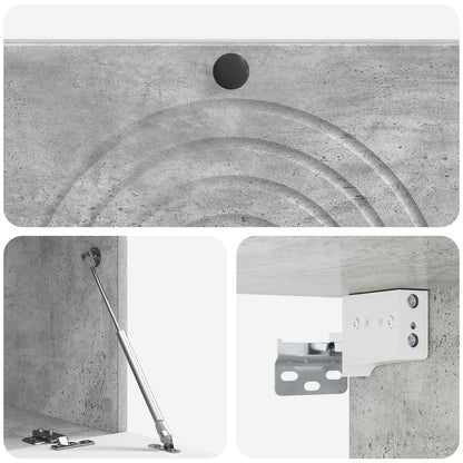 Wall-Mounted TV Cabinet Concrete Grey 99 x 41 x 30 cm