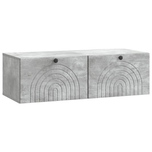 Wall-Mounted TV Cabinet Concrete Grey 99 x 41 x 30 cm